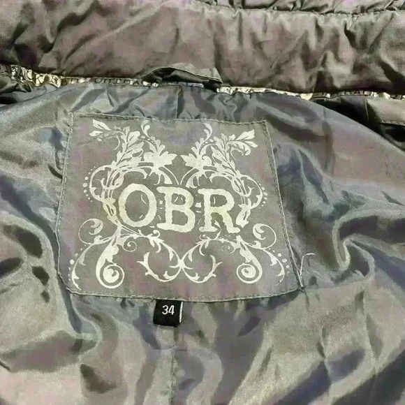 Outback Red Gray Insulated Puffer Jacket Size 34 (Small) Hooded Faux Fur Trim - Picture 8 of 10